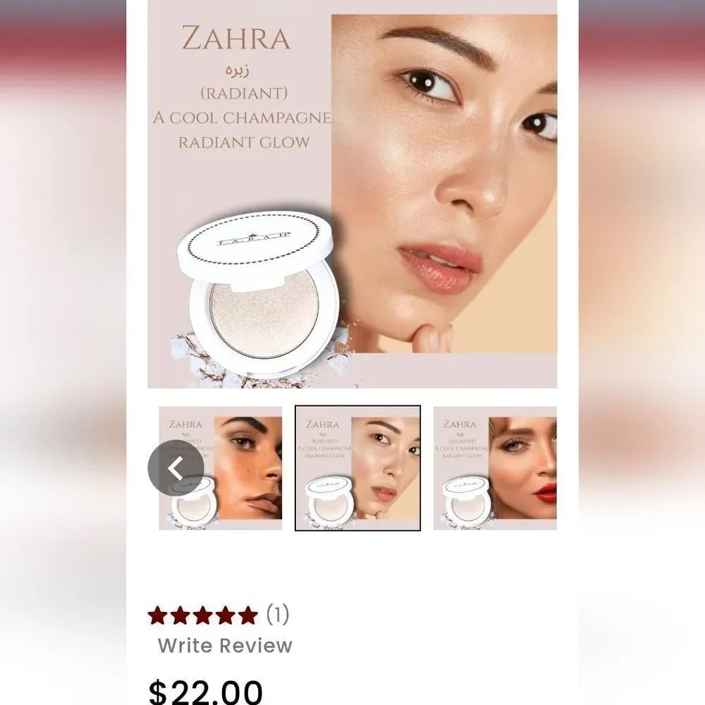 GIRLACTIK & F.A.R.A.H Zahra Highlighter Essential Eyeshadow Palette NEW MSRP $76